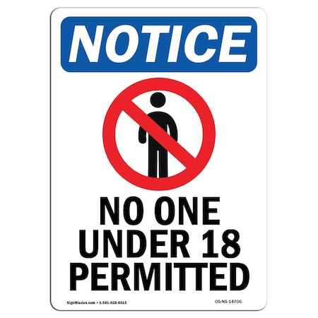 OSHA Notice, 18 Height, 24 Width, Decal